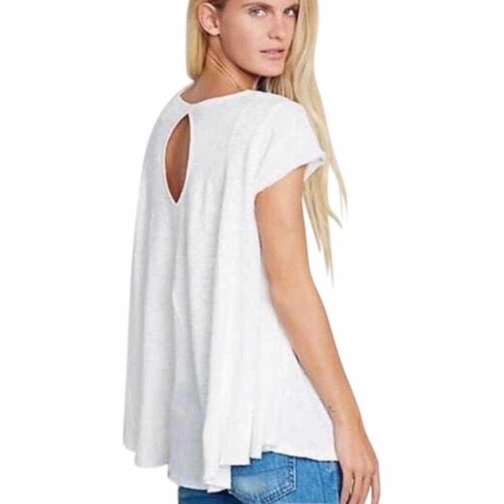 Free People Sylvia Linen Tee